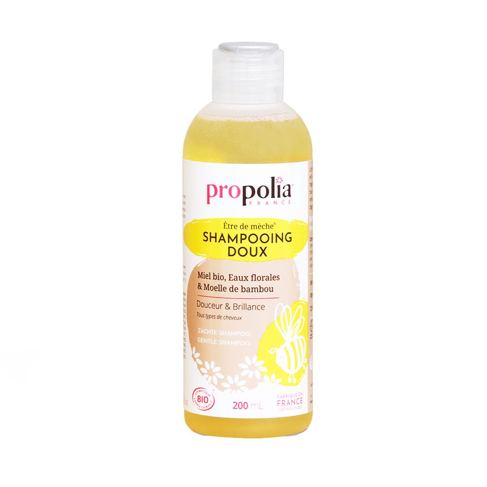 Shampooing doux au miel bio Être de mèche Propolia - 200ml