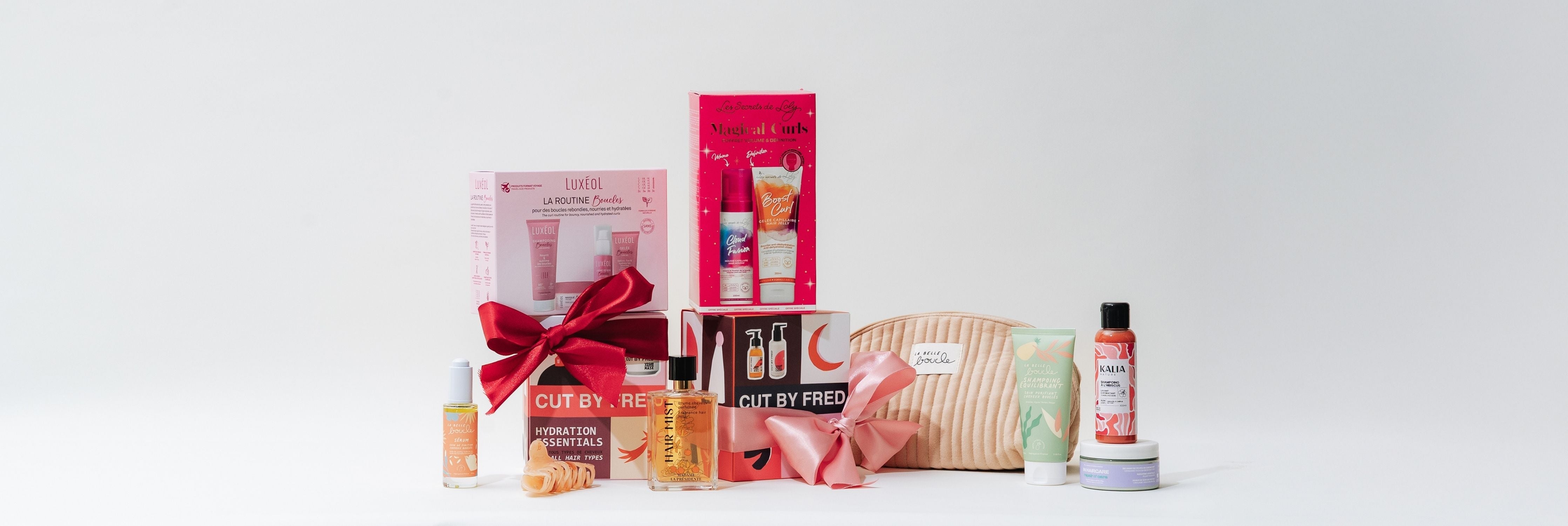 Coffrets de Noël cheveux bouclés