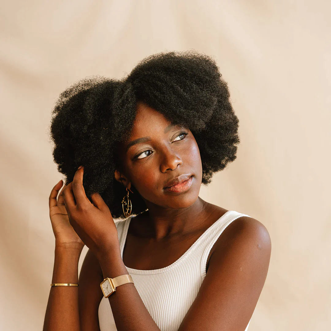 Cheveux crépus routine naturelle