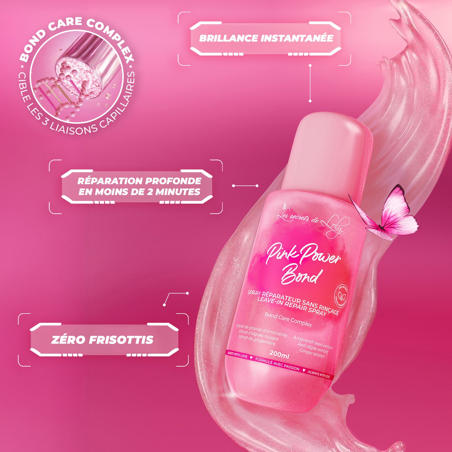 Spray Réparateur Pink Power Bond