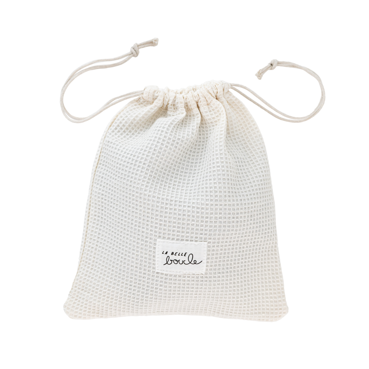 Pochon en Nid d'Abeille Écru