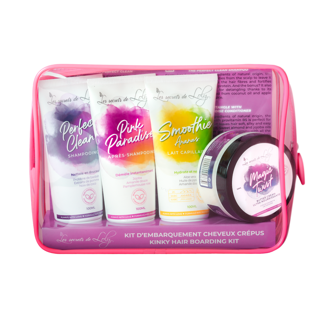 Trousse de Voyage Cheveux Crépus